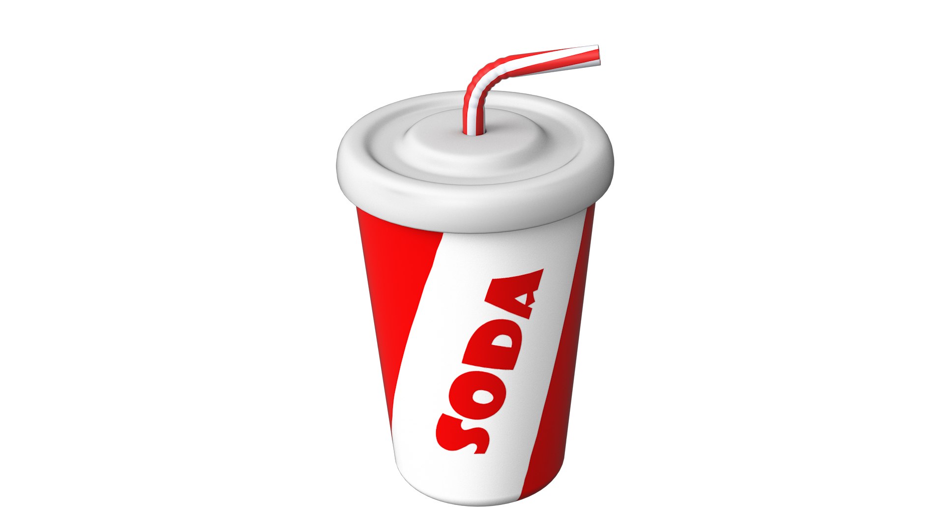 Cartoon Soda Cup 3D model - TurboSquid 2059992