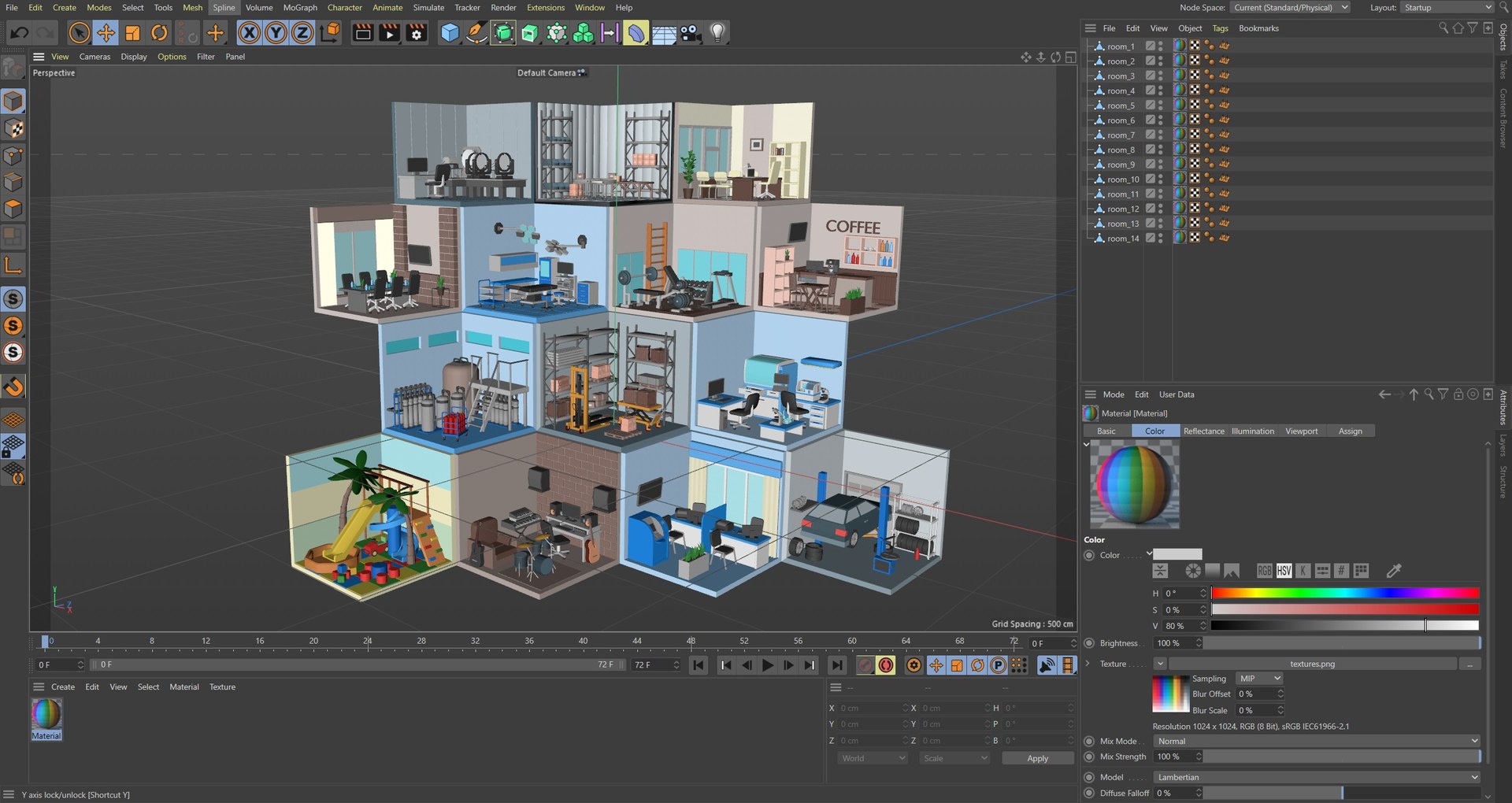 Low poly interior 3D model - TurboSquid 1978073