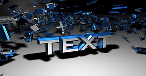 cinema4d exploded text