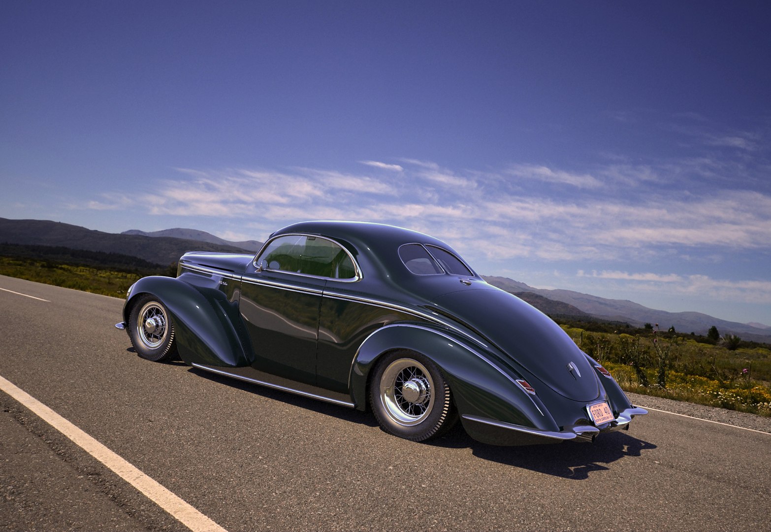 Ford 1940 Custom Deluxe 3D Model - TurboSquid 1974178