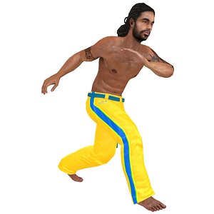 rigged capoeira 3D model