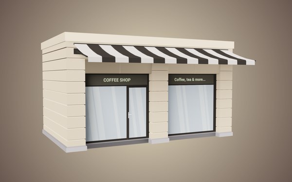 3D coffee shop model