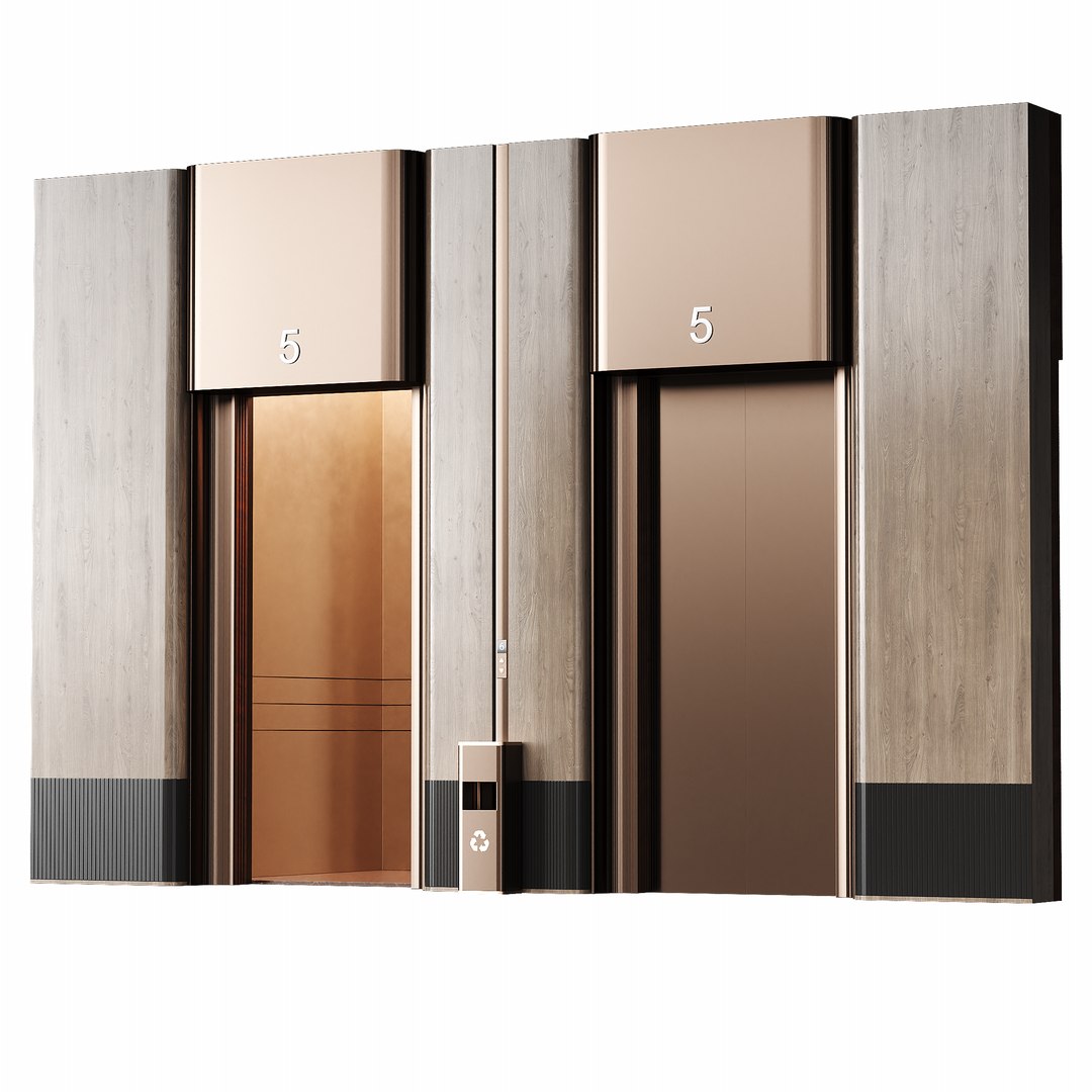 3D Elevator Lobby Design - TurboSquid 2311303