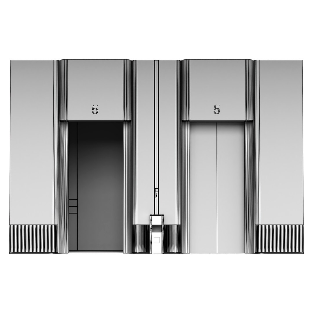 3D Elevator Lobby Design - TurboSquid 2311303