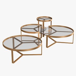 aula tables collected 3D model