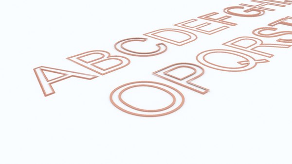 3D letters sweep model - TurboSquid 1676723