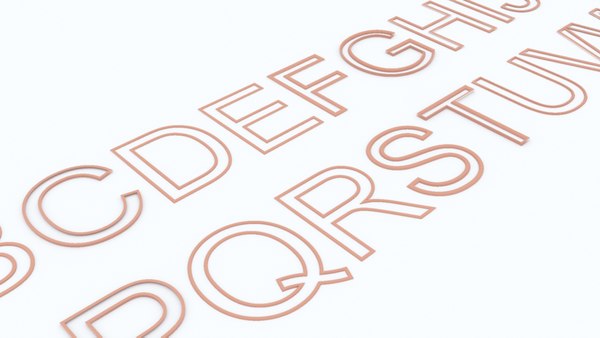 3D letters sweep model - TurboSquid 1676723