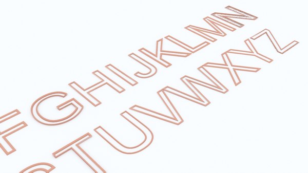 3D letters sweep model - TurboSquid 1676723