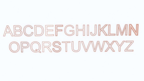 3D letters sweep model - TurboSquid 1676723