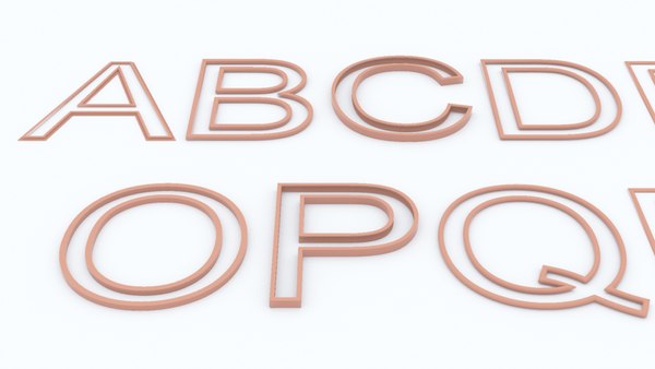 3D letters sweep model - TurboSquid 1676723