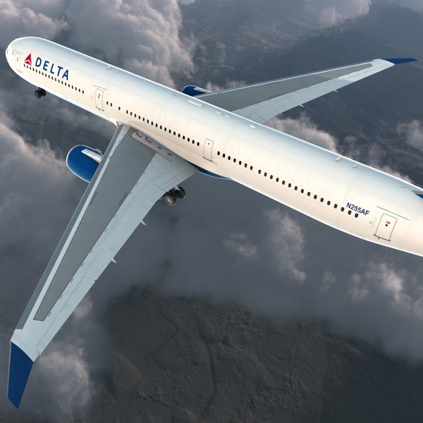 3d boeing 767-400er delta air lines