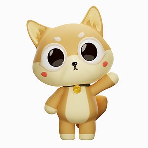 Cartoon Shiba Dog