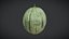 3D Fruit Muskmelon Low Poly