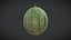 3D Fruit Muskmelon Low Poly