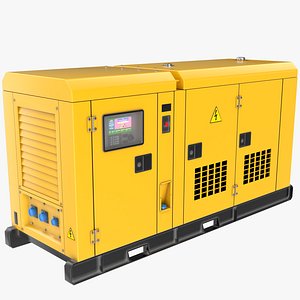 3D Industrial Power Diesel Generator Generic