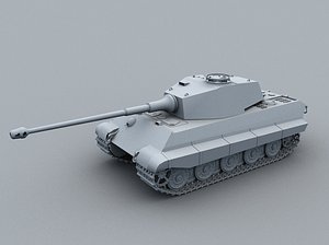 3d german king tiger tank