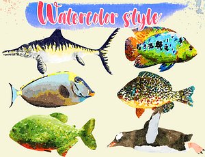 Low Poly Fish Illustration Collection - Animted Part 3