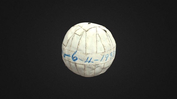 4K Handmade Ball 3D model