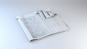 UnFolded Newspaper 2 with Texture