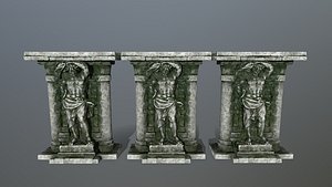 statue old 3D model