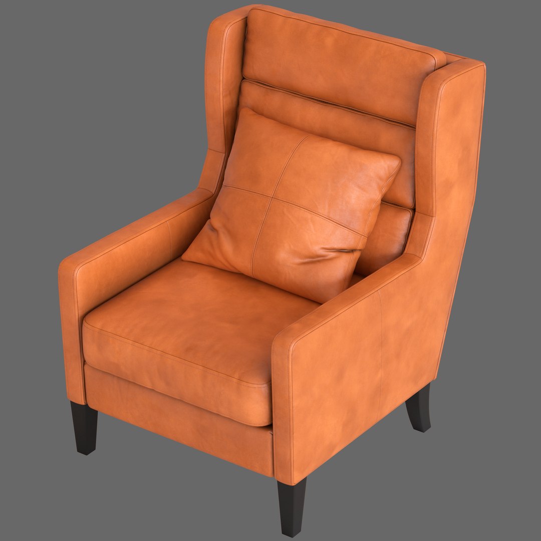 Temple And ster Brentley Wingback Armchair 3D Model TurboSquid 2166131