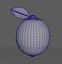 Zitrone Low-Poly 3D-Modell