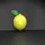 Zitrone Low-Poly 3D-Modell