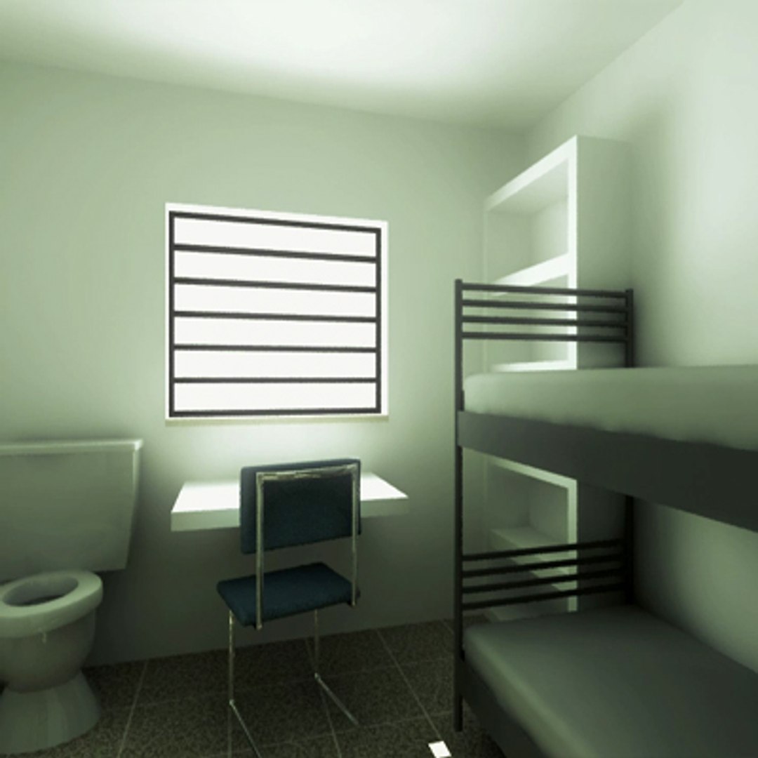 Modern Prison Jail Cell 3D Model - TurboSquid 1186973