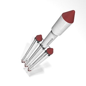 3D rocket spacecraft