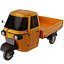 3D model three-wheeler vehicle