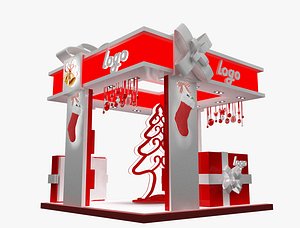 christmas kiosk booth a64b