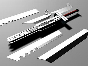 cloud sword 3d max