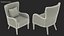 Sillón decorativo con brazo curvo Gris