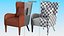 Sillón decorativo con brazo curvo Gris