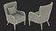 Sillón decorativo con brazo curvo Gris