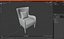 Sillón decorativo con brazo curvo Gris