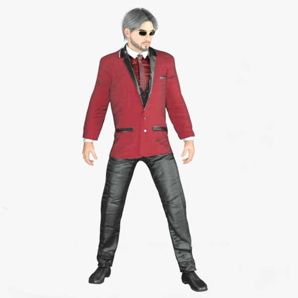 Realistic Rigged Handsome Gentleman Character 3D Model 3D model