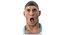 3D mike human head mouth