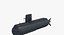 gotland attack submarine 3D model