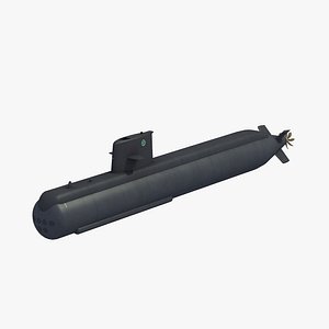 gotland attack submarine 3D model