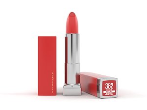 matte red lipstick 3D model