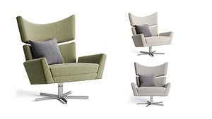 3D model Swivel Chair Eduardo