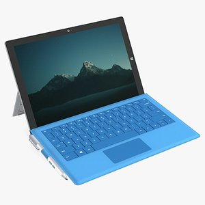 Microsoft Surface Pro with Type Cover 3D model