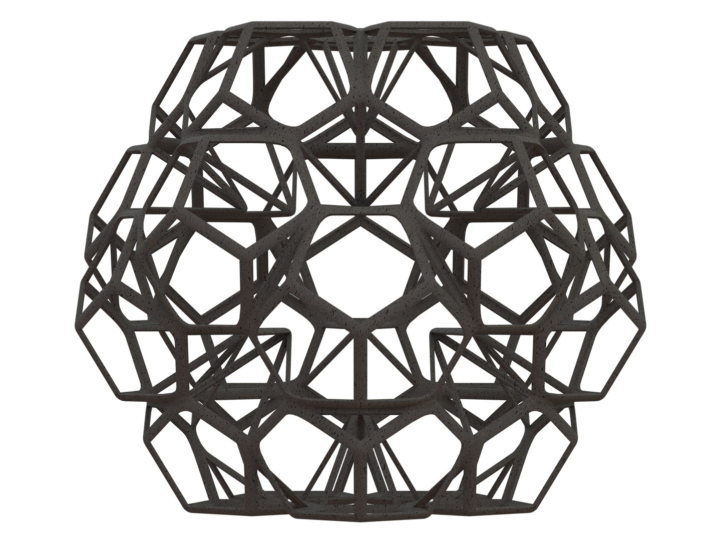 3D Wireframe Shape Penta Flake Dodecahedron Model - TurboSquid 2190310