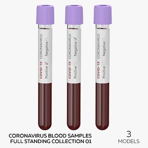 Coronavirus Blood Samples Full Standing Collection 01 - 3 models