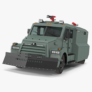 Riot Control Vehicle Green 3D model
