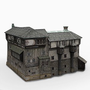 old medieval house 3d model