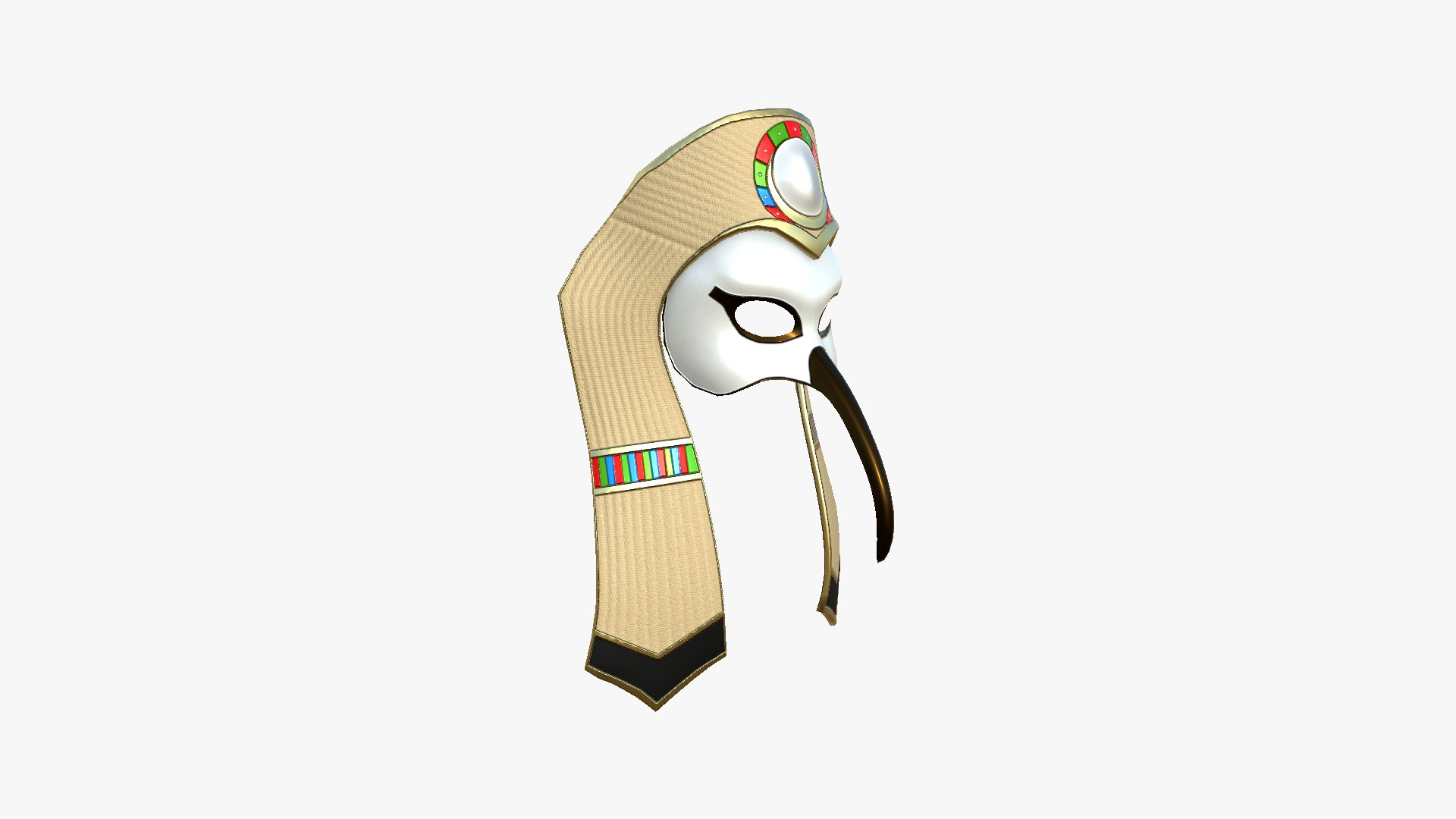 Thoth Mask A04 - Egyptian Gods Character Clothing Model - TurboSquid 2192974