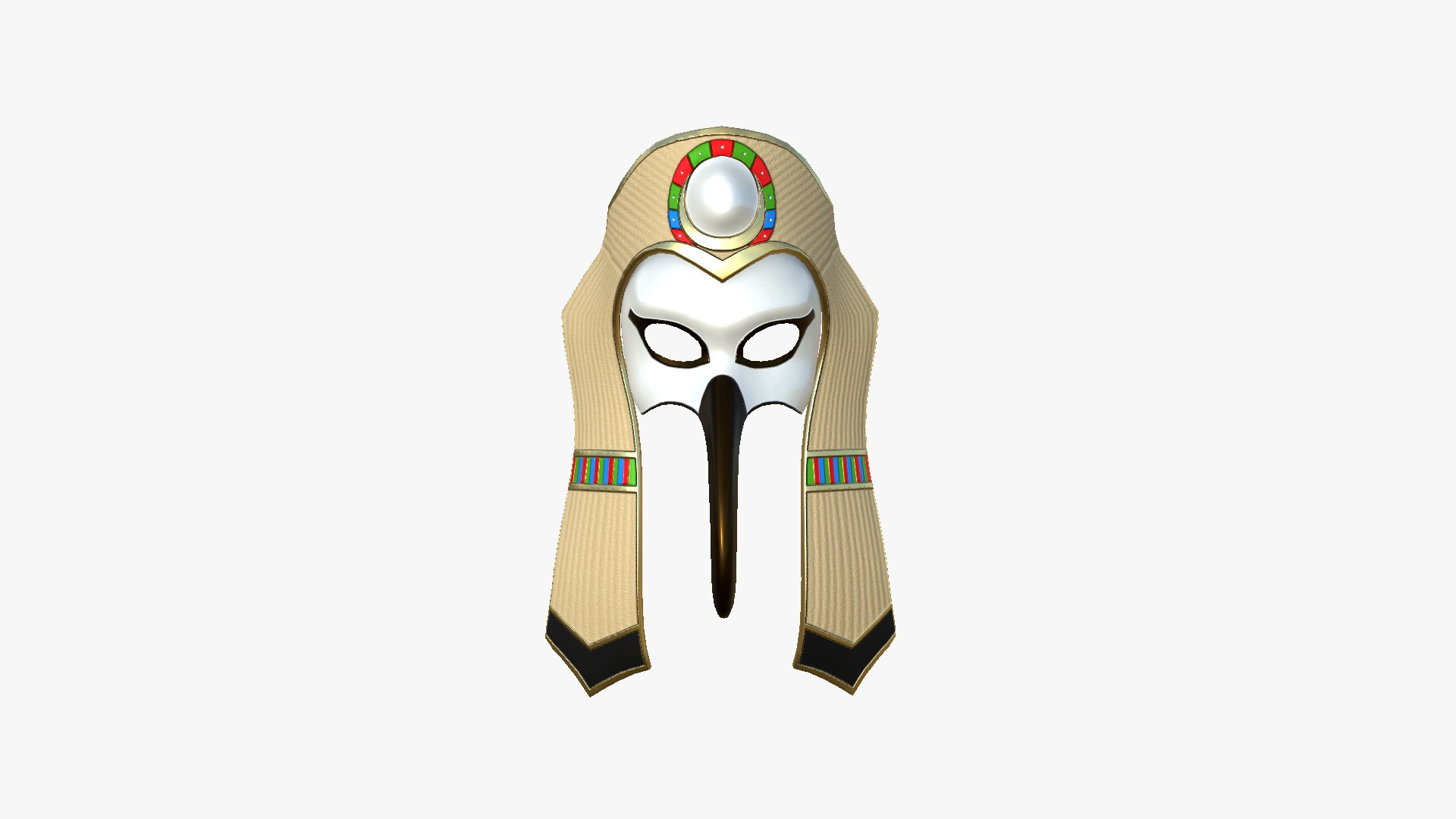Thoth Mask A04 - Egyptian Gods Character Clothing Model - TurboSquid 2192974