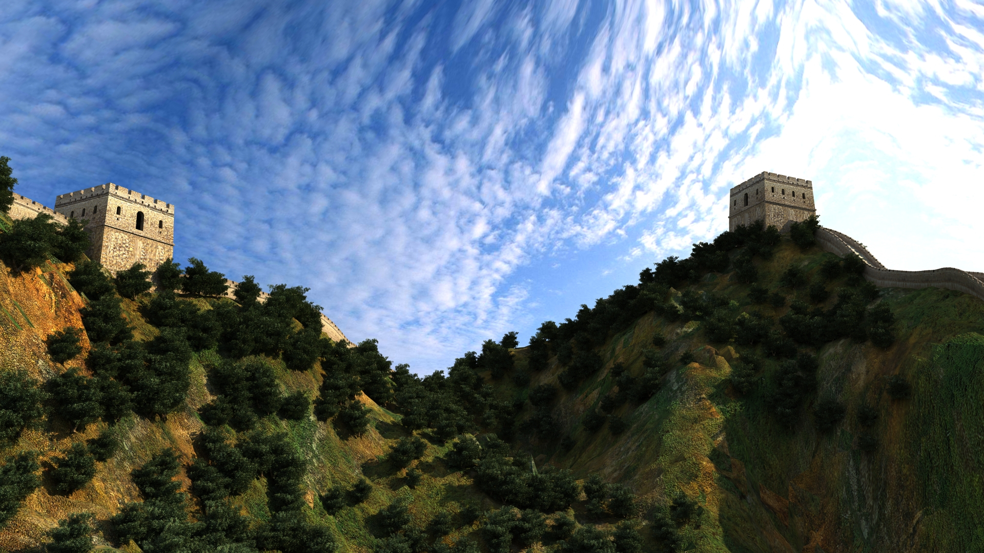 great wall of china 3d model